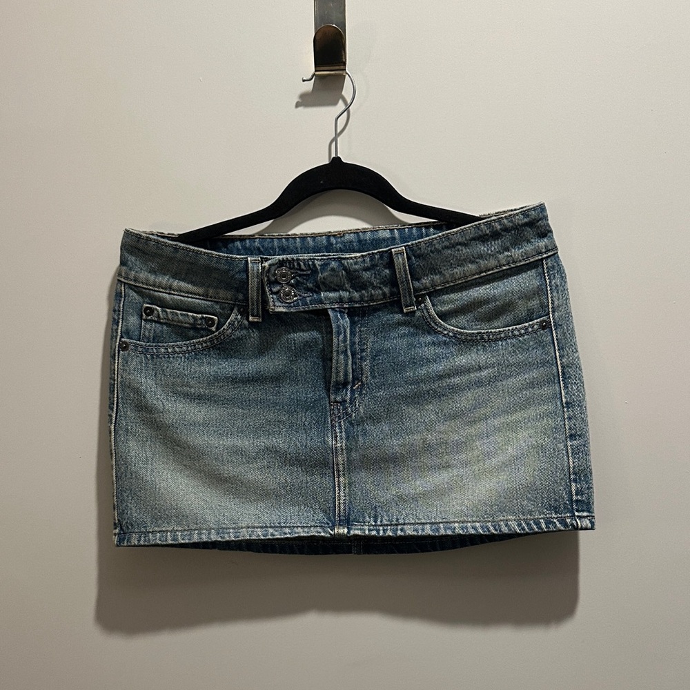 Levi's Light Blue Denim Mini Skirt